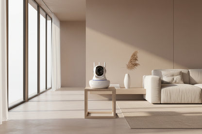 Intelligent WiFi Rotating Camera: HD Night Vision Home Monitoring