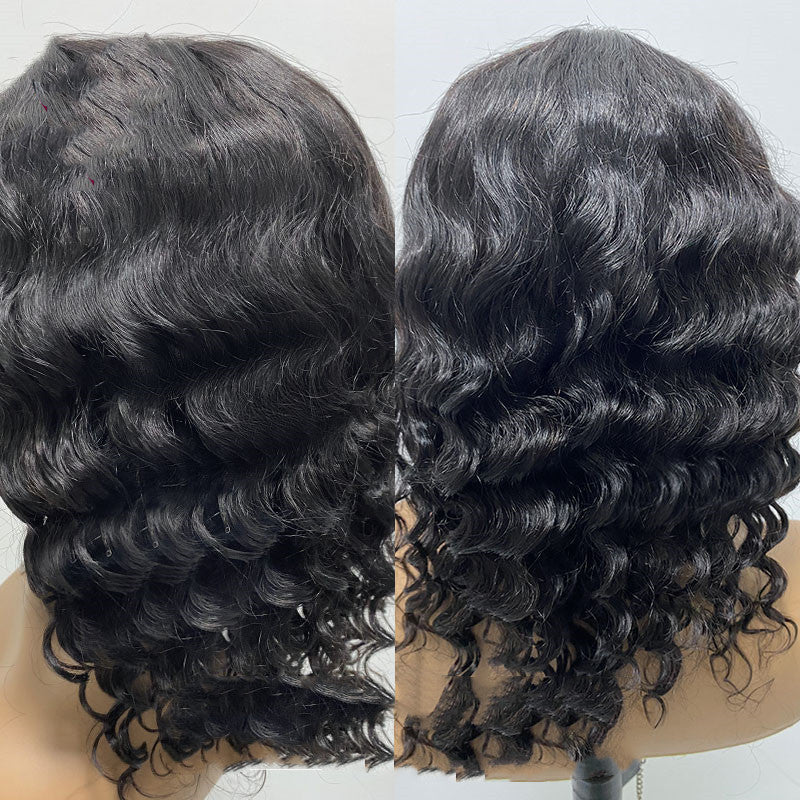 European and American Short Curly Afro Wig