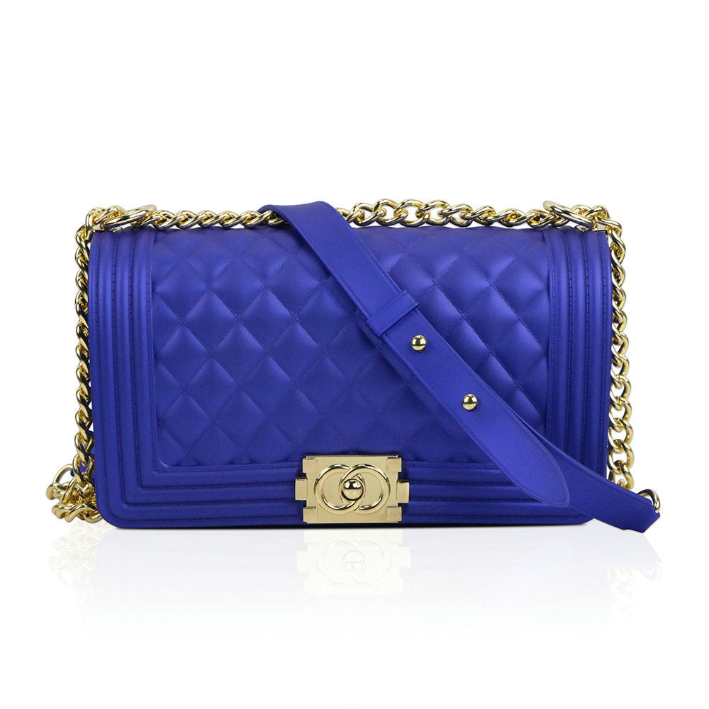 Luxury Jelly Chain Crossbody Bag – Women’s Designer Style Quilted Shoulder Messenger Purse