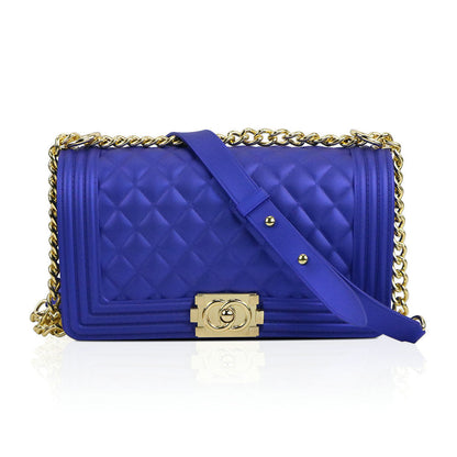 Luxury Jelly Chain Crossbody Bag – Women’s Designer Style Quilted Shoulder Messenger Purse