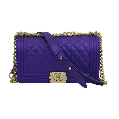 Luxury Jelly Chain Crossbody Bag – Women’s Designer Style Quilted Shoulder Messenger Purse