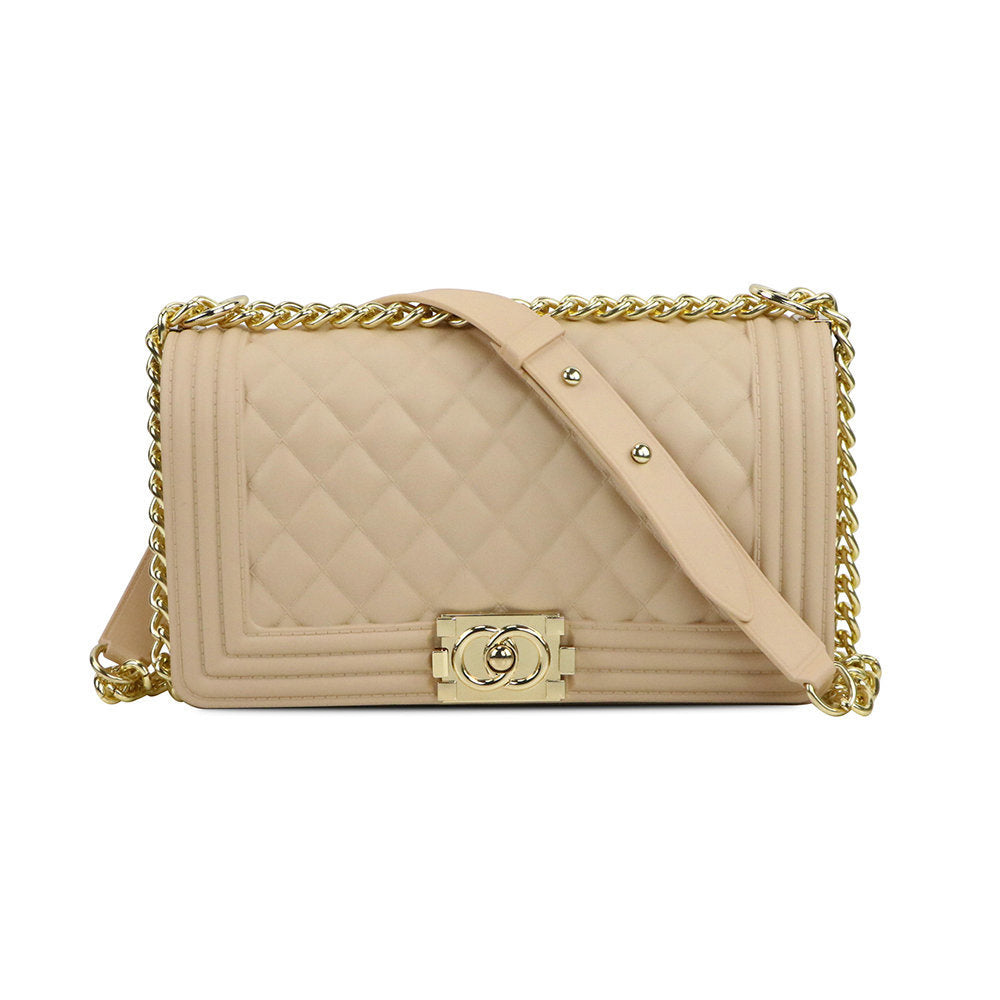 Luxury Jelly Chain Crossbody Bag – Women’s Designer Style Quilted Shoulder Messenger Purse