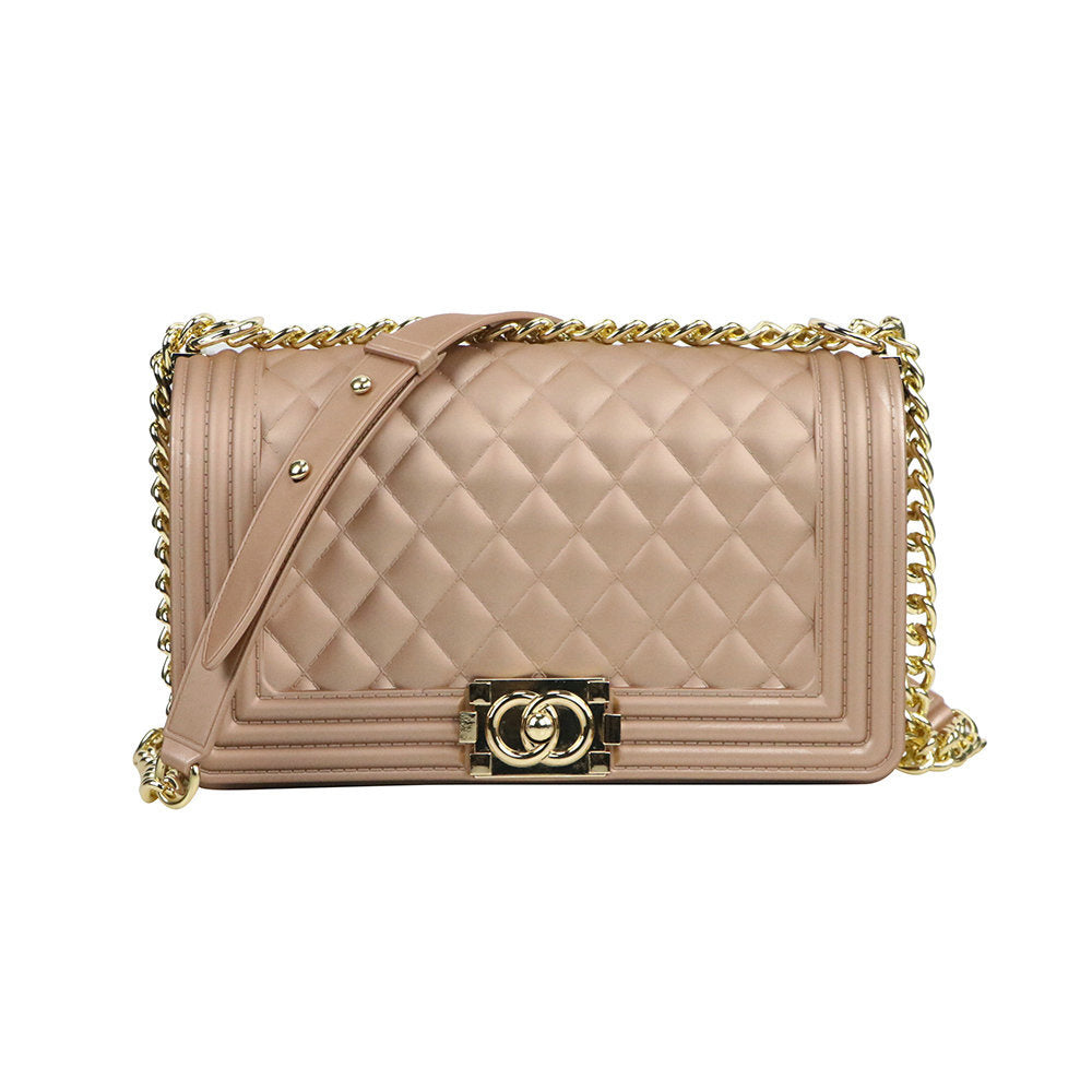 Luxury Jelly Chain Crossbody Bag – Women’s Designer Style Quilted Shoulder Messenger Purse