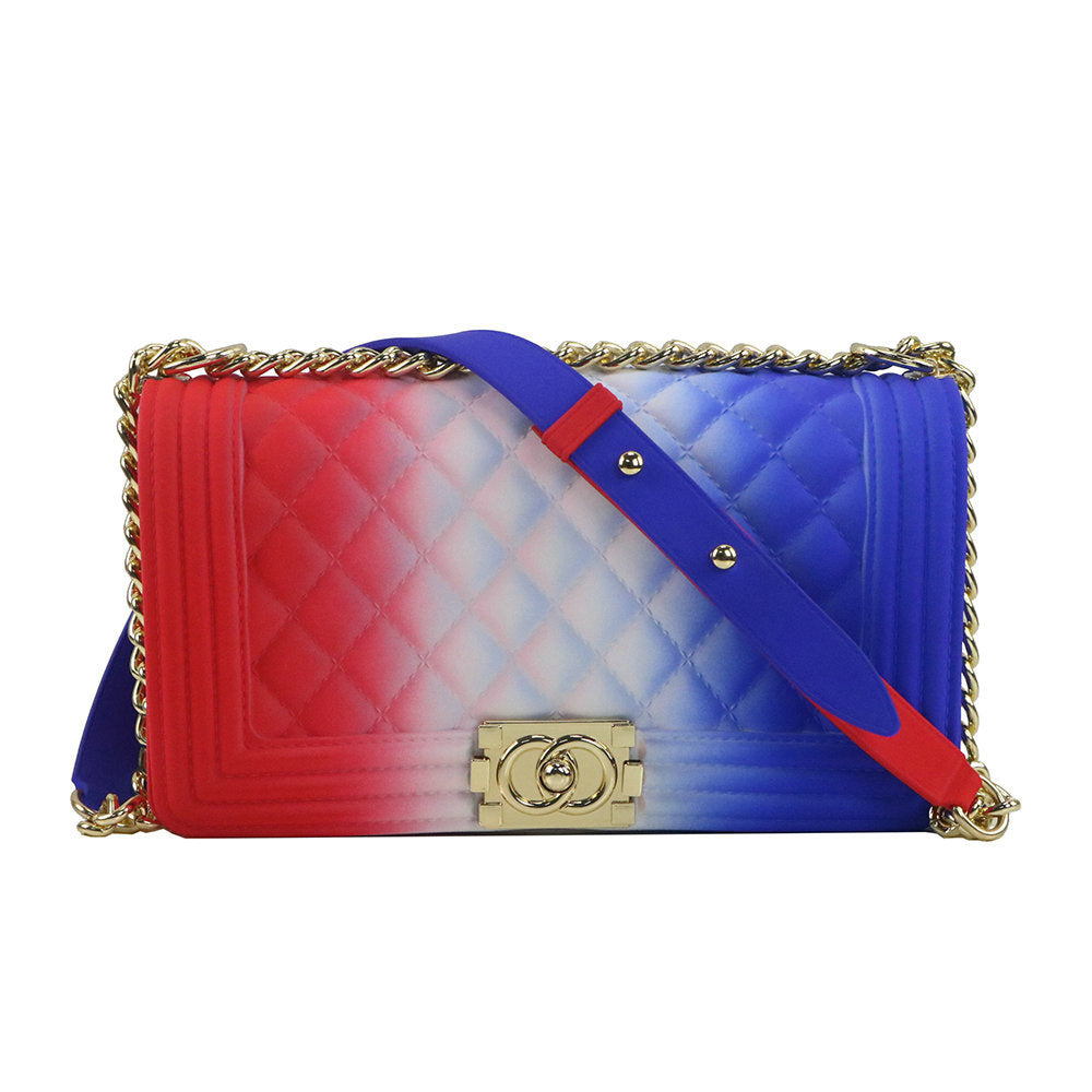 Luxury Jelly Chain Crossbody Bag – Women’s Designer Style Quilted Shoulder Messenger Purse