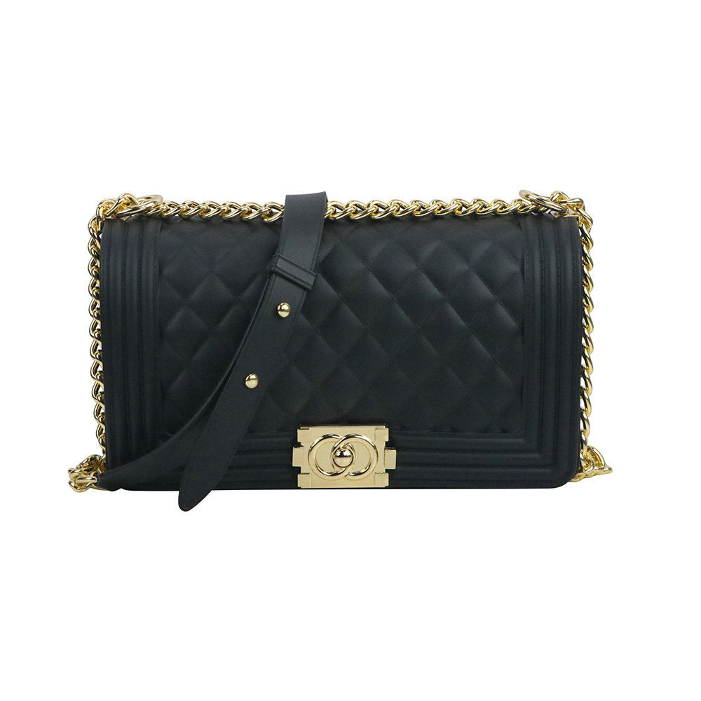 Luxury Jelly Chain Crossbody Bag – Women’s Designer Style Quilted Shoulder Messenger Purse