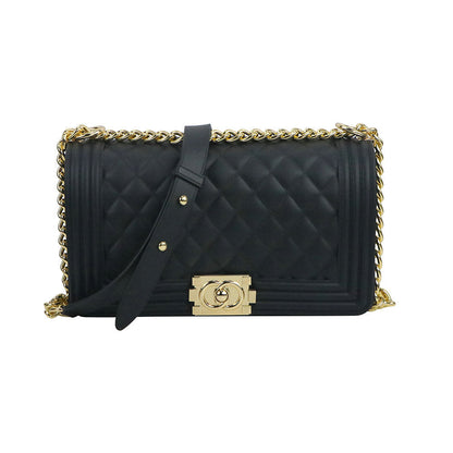 Luxury Jelly Chain Crossbody Bag – Women’s Designer Style Quilted Shoulder Messenger Purse