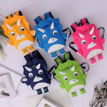 Cartoon Little Dinosaur Anti-Lost School Bag