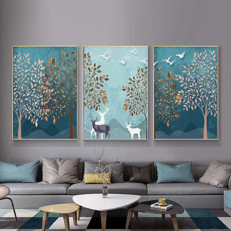 Nordic Forest Landscape Canvas
