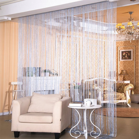 Silver Thread Door Curtain