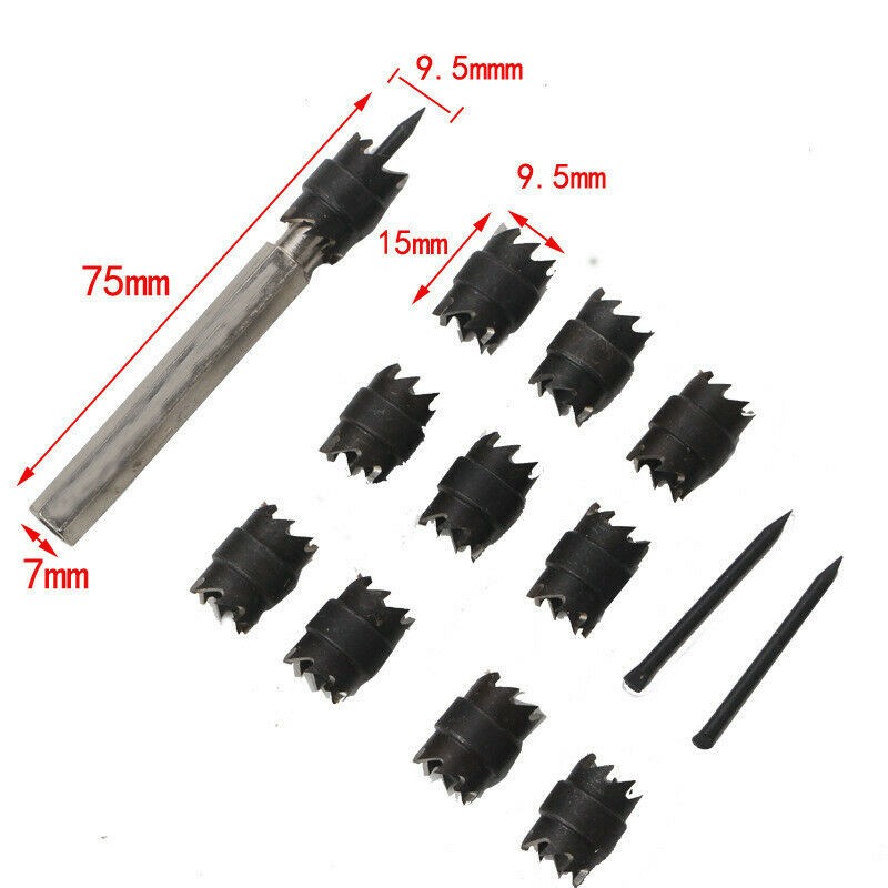 13-piece Set Of Welding Spot Removal Tool, Stainless Steel Special Drill Bit, High-speed Steel Opener