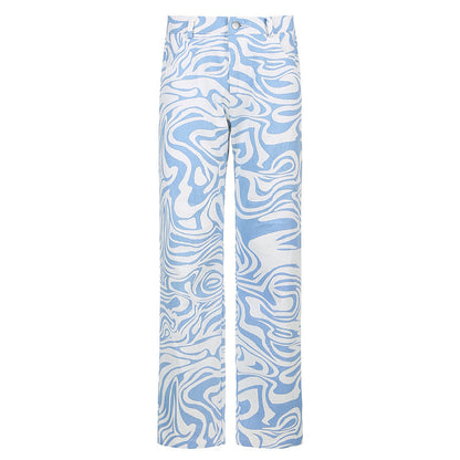 Sports Leisure Loose Straight Leg Pants Trousers