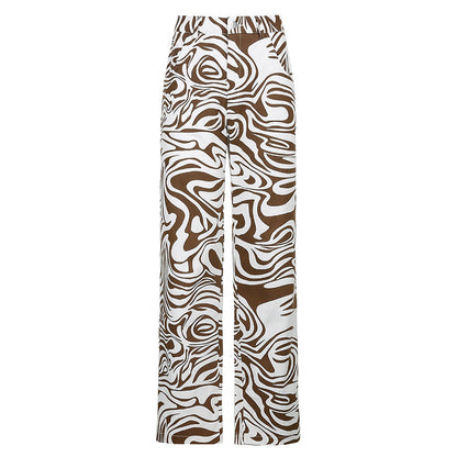 Sports Leisure Loose Straight Leg Pants Trousers