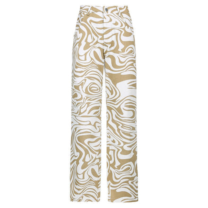 Sports Leisure Loose Straight Leg Pants Trousers