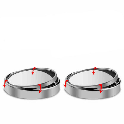 Rearview Mirror Car Small Round Mirror 360 Degree Adjustable Blind Spot Mirror Mirror Auxiliary Mirror Large Field Of View Small Round Mirror