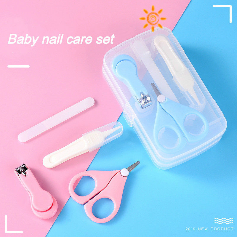 Baby Nail Care Set File, Clipper, Safety Clipper 4-Piece