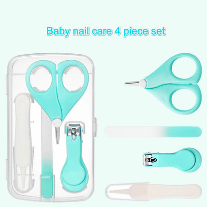 Baby Nail Care Set File, Clipper, Safety Clipper 4-Piece