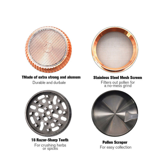 Creative Mushroom Zinc Alloy Smoke Grinder