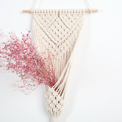 Woven Net Bag, Flower Basket, Wall Decor