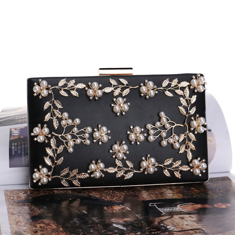 Clutch Bag Evening Bag Female European And American Banquet Bag Flower Evening Bag