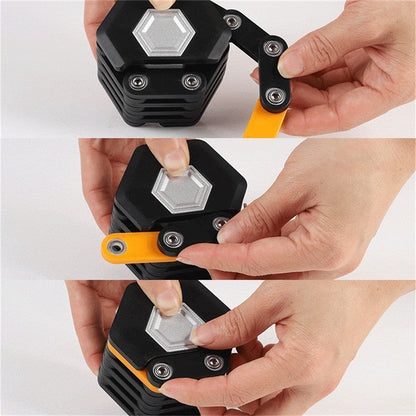 Hamburg Alloy Foldable Bike Lock – Anti-Theft with 3 Keys & Mount Bracket