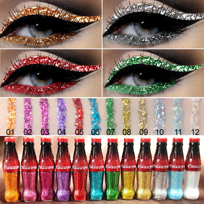 Diamond Shining Glitter Eyeliner: Party-Perfect Smoky Sexy Eyes
