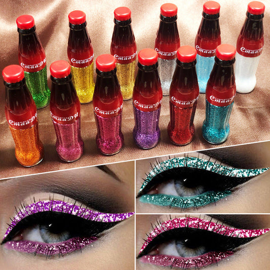 Diamond Shining Glitter Eyeliner: Party-Perfect Smoky Sexy Eyes
