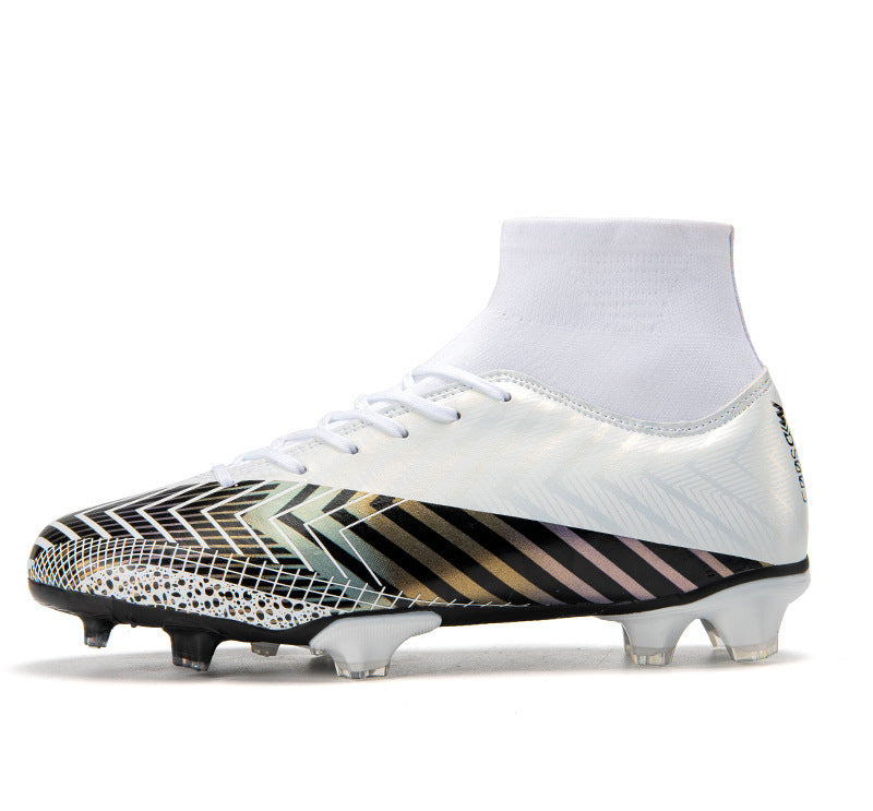 Youth High-Top Football Shoes - Artificial Grass