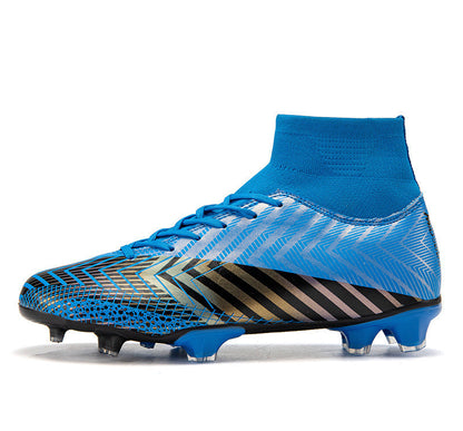 Youth High-Top Football Shoes - Artificial Grass
