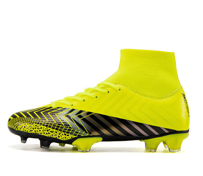 Youth High-Top Football Shoes - Artificial Grass