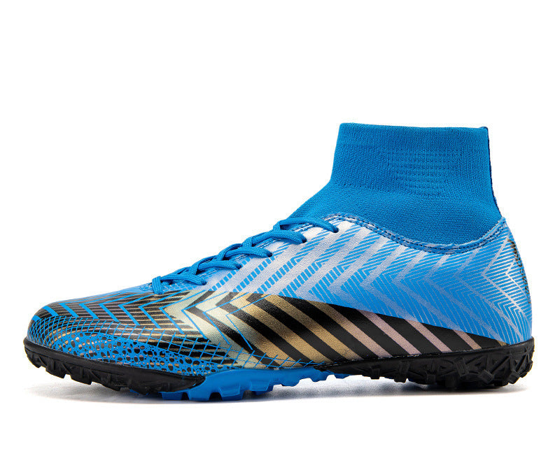 Youth High-Top Football Shoes - Artificial Grass