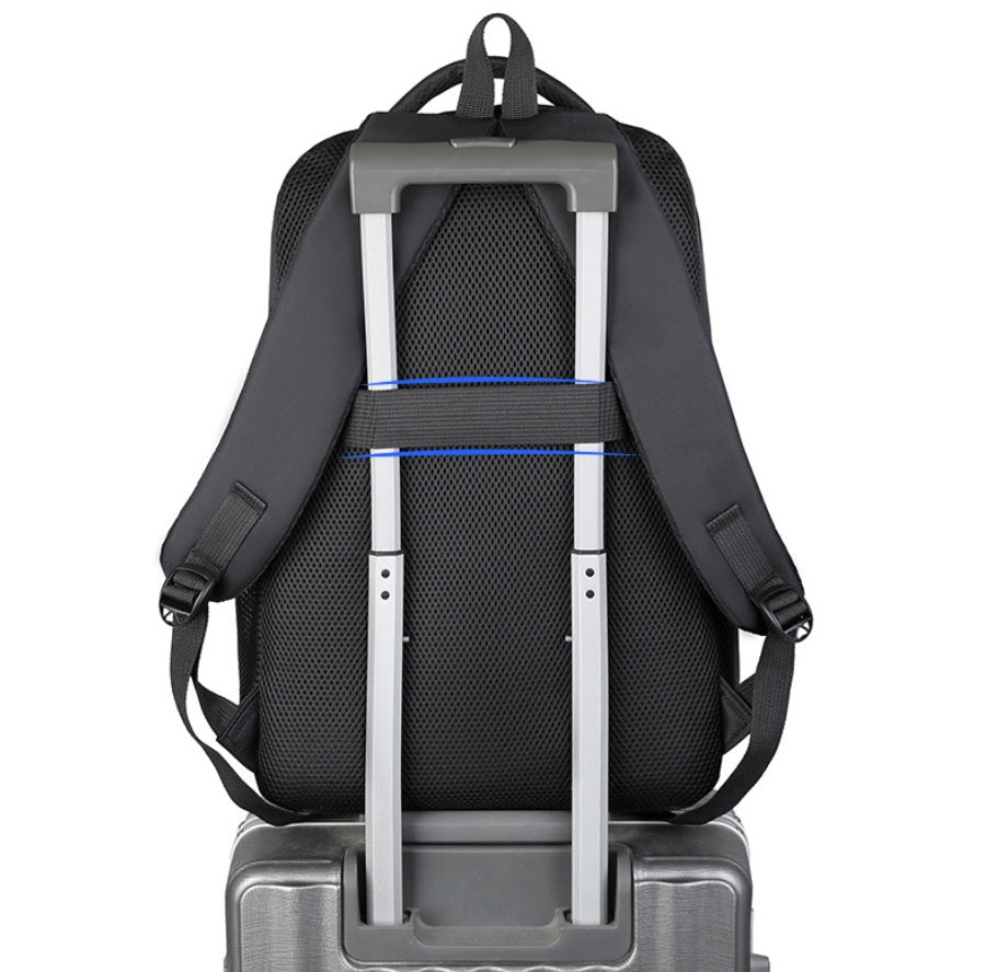 New Cross-border High-end Men's Backpack With Large Capacity, Business Computer Backpack, Travel Student Bag, And Logo Printable