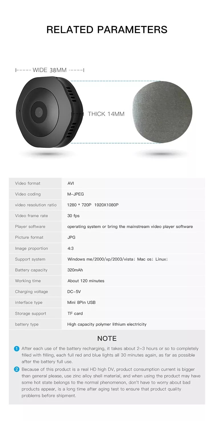 2 million infrared night vision camera
