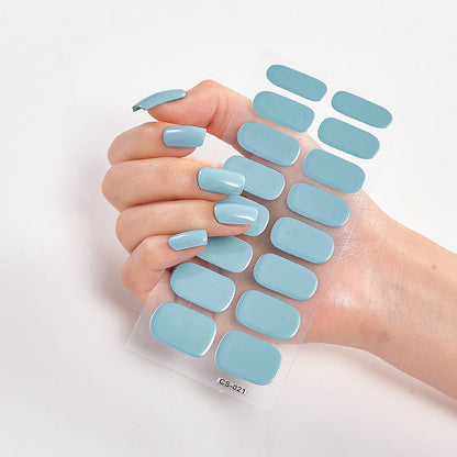 Nailart Sticker Pure Solid Color Self Adhesive