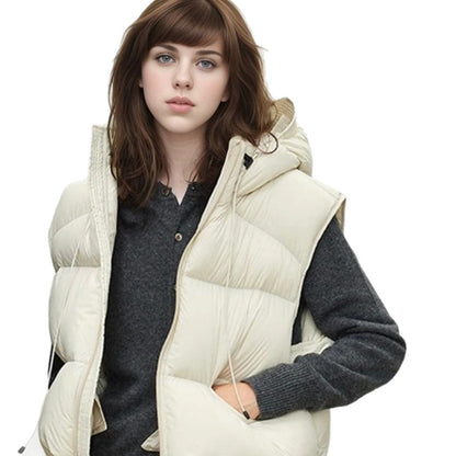 Women's Loose High-end Padded Vest-style Jacket