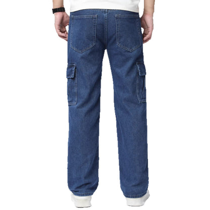 Men's Denim Casual Fashion Wide Leg Pants