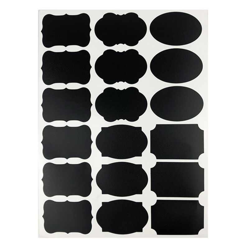 Matte Black PVC Self-Adhesive Label Sticker - A4 Size