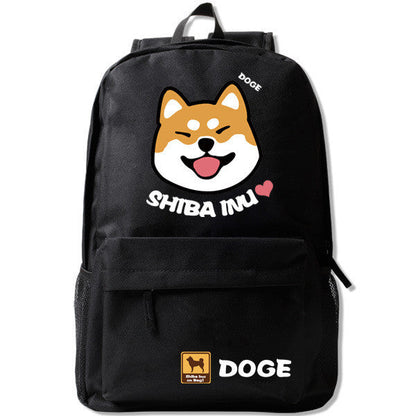 Cute cartoon dog schoolbag backpack backpack boys and girls Campus