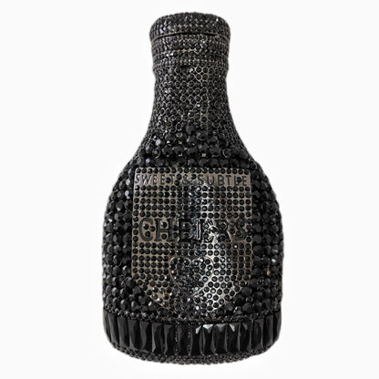 Champagne Bottle Rhinestone Evening Clutch Women's Bag