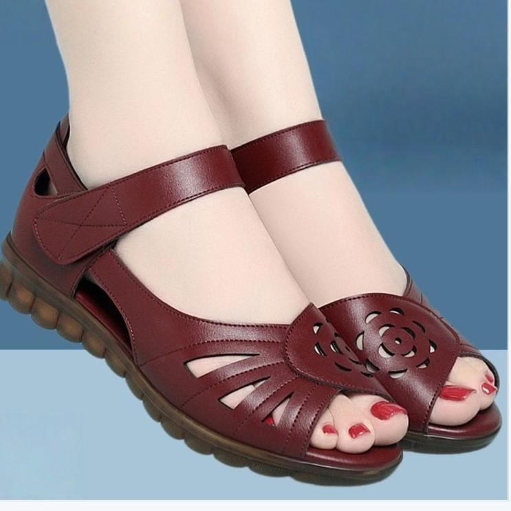 Soft-soled Velcro-fastened Casual Sandals For Everyday Wear