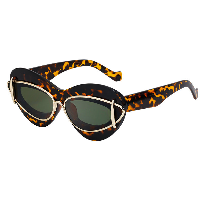 New European And American Fashion Cat-Eye Sunglasses For Women Driving Internet Celebrity Same Style Y2K Small Frame Sunglasses Trendy Sunglas
