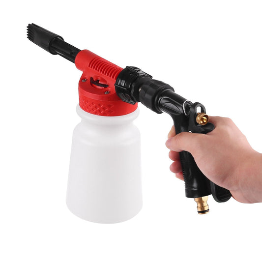 High Pressure Foam Gun Car Wash Sprayer – Adjustable Soap Cannon with Bottle