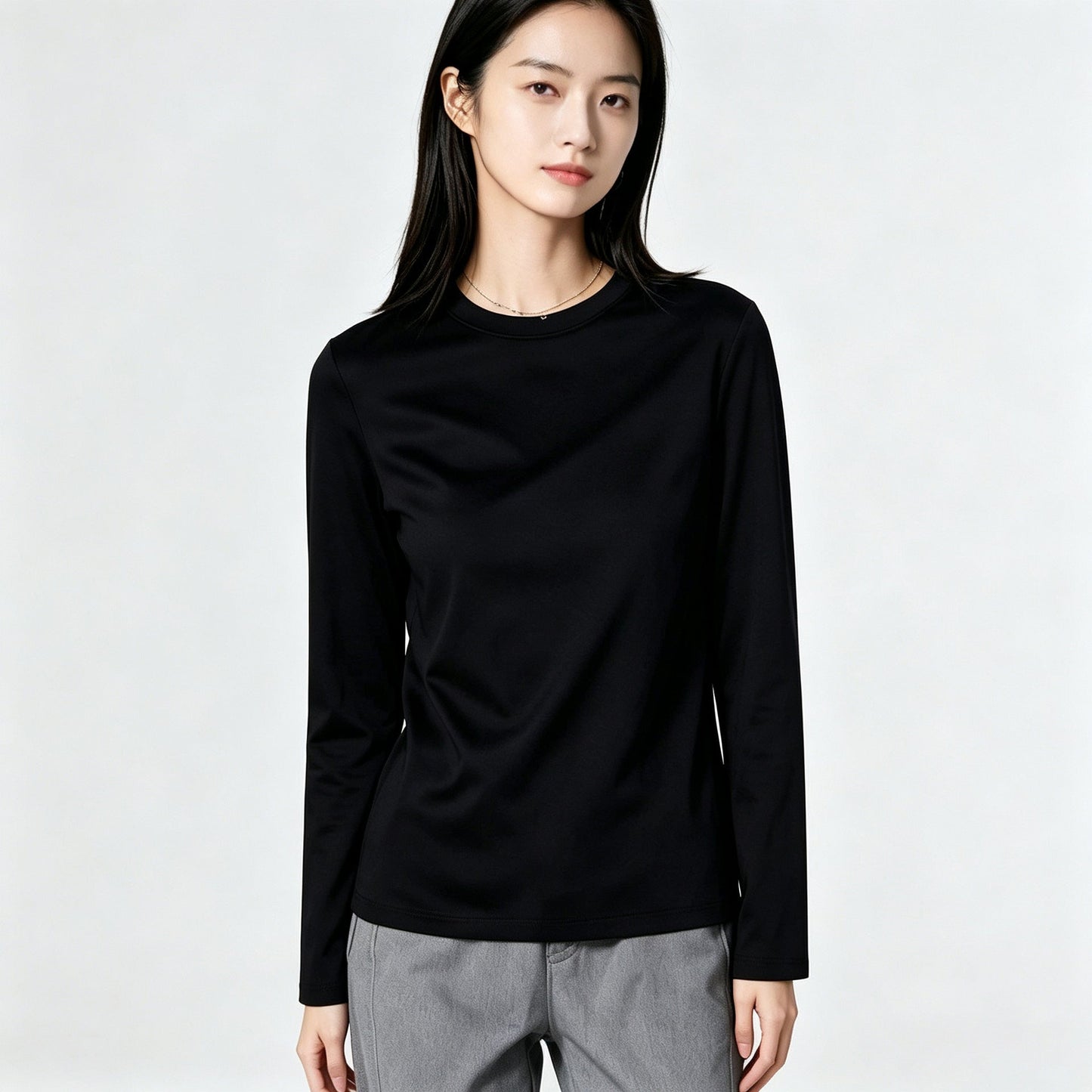 Womens Long-sleeve T-shirt Womens Thermal Base Layer For Fitness And Running
