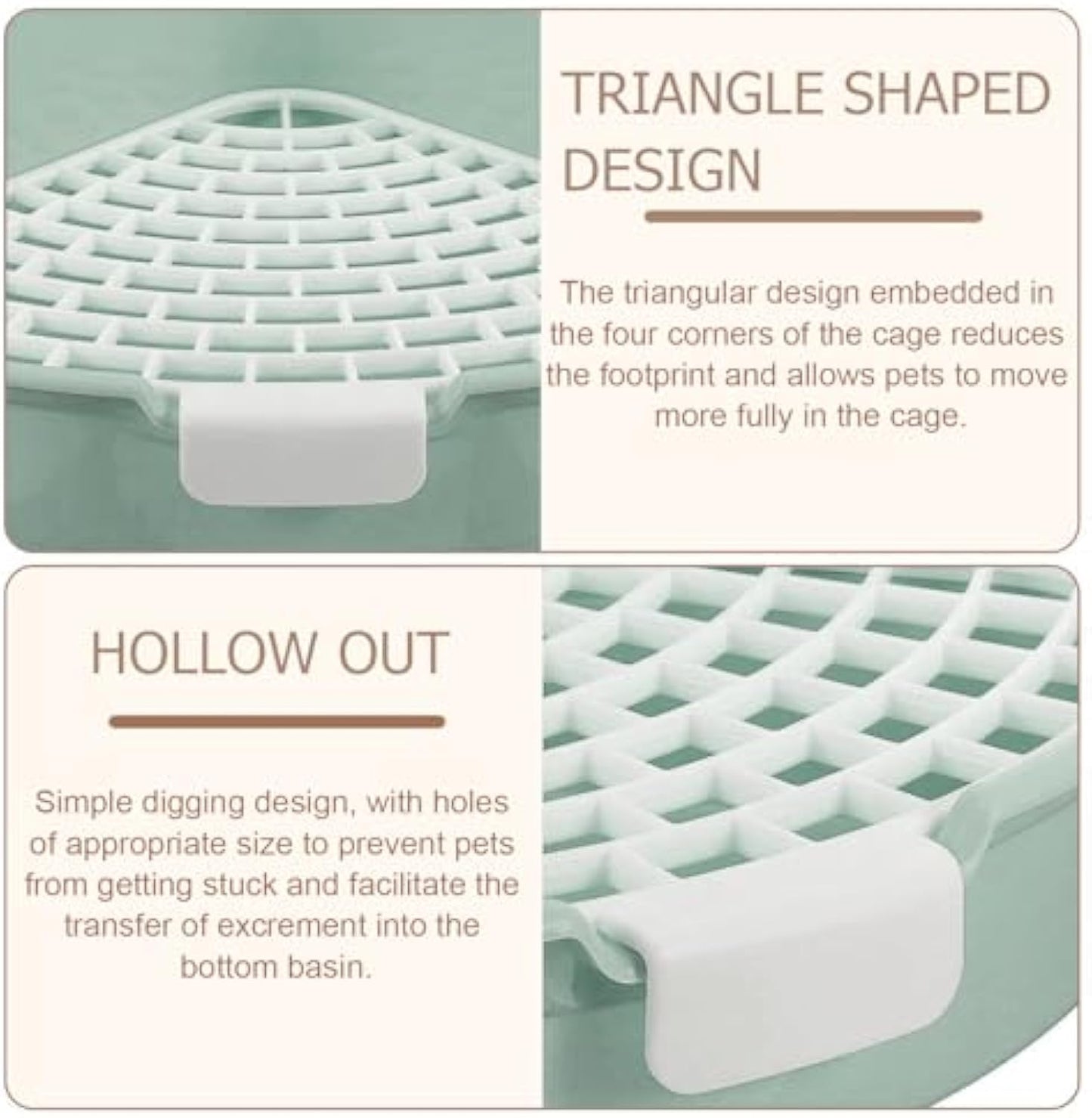 Rabbit Litter Box Bunny Corner Toilet Box Potty Trainer For Hamster Guinea Pig Ferret Rat Chinchialla Cage Pan