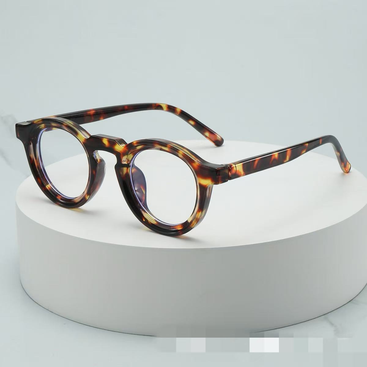 Round-frame High-definition Blue-light-blocking Plain Glasses