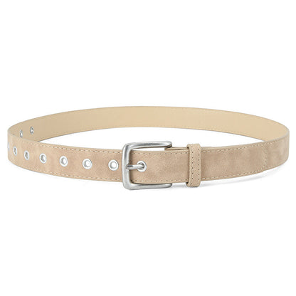 Matte-texture Wear-resistant Pin-buckle Womens Belt