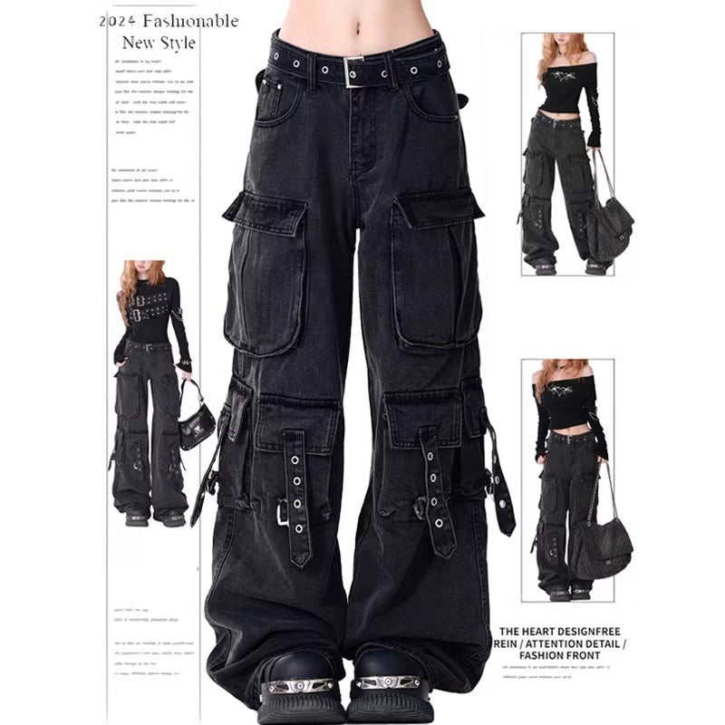 Straight-leg Relaxed-fit Workwear Denim Jeans