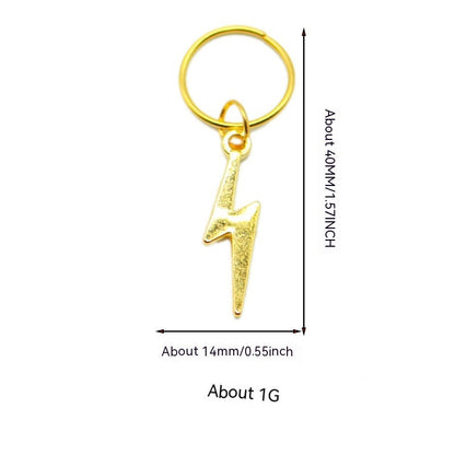 XINGX Lightning Shell Hair Ring with Small Pendant