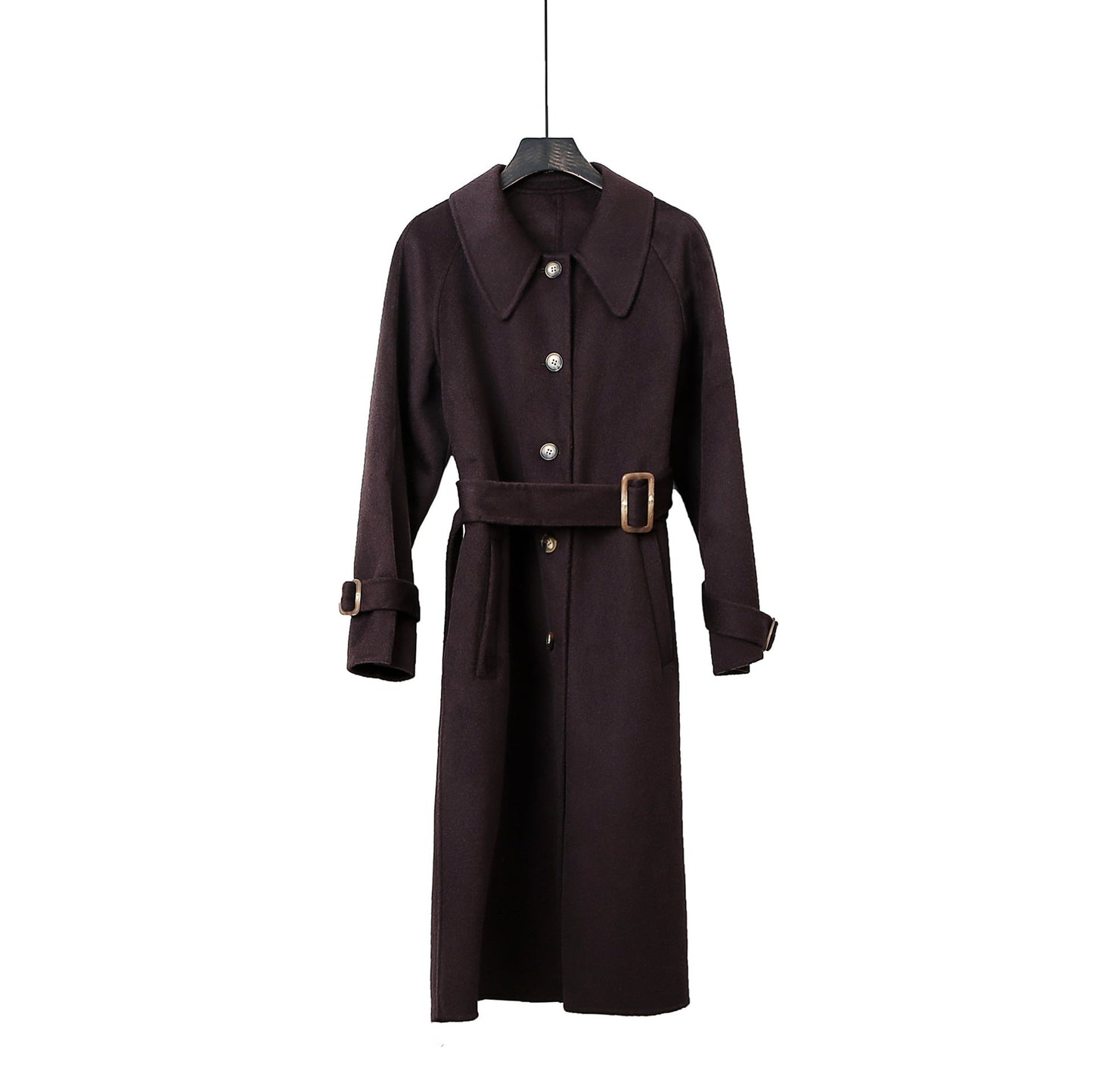Elegant Commuter Double-Faced Wool Coat
