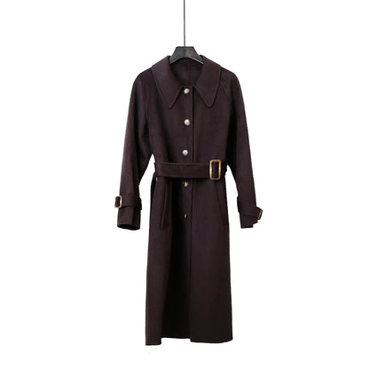 Elegant Commuter Double-Faced Wool Coat