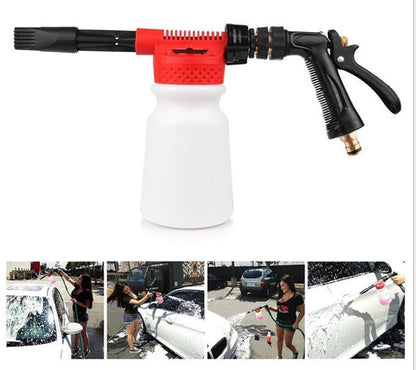 High Pressure Foam Gun Car Wash Sprayer – Adjustable Soap Cannon with Bottle